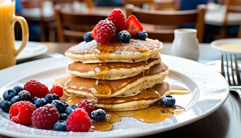 Delicious pancakes served at Millie's Pancake Haus in Tucson, AZ Delicious pancakes served at Millie's Pancake Haus in Tucson, AZ